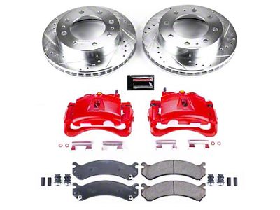 PowerStop Z23 Evolution Sport 8-Lug Brake Rotor, Pad and Caliper Kit; Front (07-10 Sierra 3500 HD DRW)