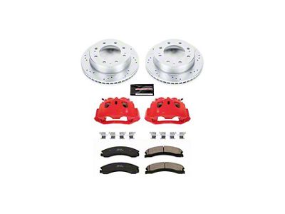 PowerStop Z23 Evolution Sport 8-Lug Brake Rotor, Pad and Caliper Kit; Front (12-19 Sierra 3500 HD)