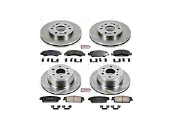 PowerStop OE Replacement 6-Lug Brake Rotor and Pad Kit; Front and Rear (07-13 Silverado 1500 w/ Rear Disc Brakes)