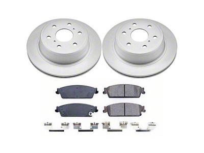 PowerStop Z17 Evolution Plus 6-Lug Brake Rotor and Pad Kit; Rear (07-13 Silverado 1500 w/ Rear Disc Brakes)