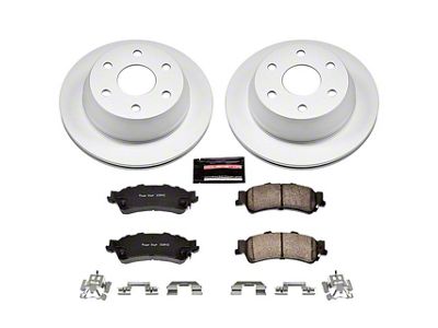 PowerStop Z17 Evolution Plus 6-Lug Brake Rotor and Pad Kit; Rear (99-06 Silverado 1500 w/ Single Piston Rear Calipers)