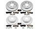 PowerStop Z17 Evolution Plus 6-Lug Brake Rotor and Pad Kit; Front and Rear (99-06 Silverado 1500 w/ Single Piston Rear Calipers)