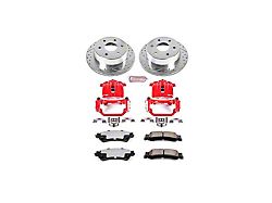 PowerStop Z36 Extreme Truck and Tow 6-Lug Brake Rotor, Pad and Caliper Kit; Rear (99-02 Silverado 1500 w/ Single Piston Rear Calipers)