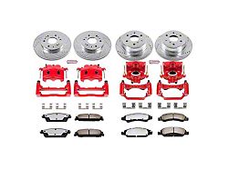 PowerStop Z36 Extreme Truck and Tow 6-Lug Brake Rotor, Pad and Caliper Kit; Front and Rear (07-13 Silverado 1500 w/ Rear Disc Brakes)