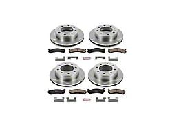 PowerStop OE Replacement 8-Lug Brake Rotor and Pad Kit; Front and Rear (07-10 Silverado 2500 HD)