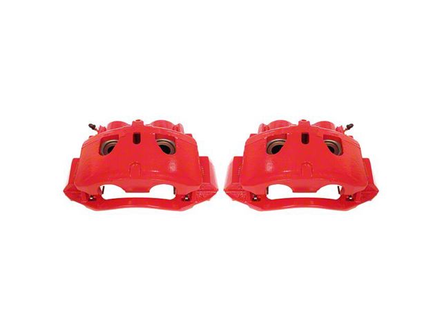 PowerStop Performance Front Brake Calipers; Red (11-19 Silverado 2500 HD)