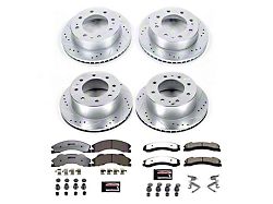 PowerStop Z36 Extreme Truck and Tow 8-Lug Brake Rotor and Pad Kit; Front and Rear (12-19 Silverado 2500 HD SRW)