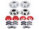 PowerStop Z23 Evolution Sport 8-Lug Brake Rotor, Pad and Caliper Kit; Front and Rear (12-19 Silverado 3500 HD DRW)