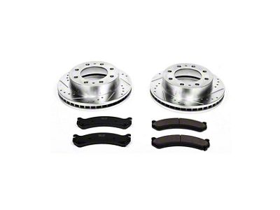 PowerStop Z23 Evolution Sport 8-Lug Brake Rotor and Pad Kit; Front (07-10 Silverado 3500 HD)