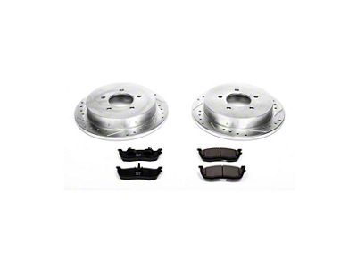 PowerStop Z23 Evolution Sport 5-Lug Brake Rotor and Pad Kit; Rear (99-03 F-150 w/ Rear Disc Brakes)