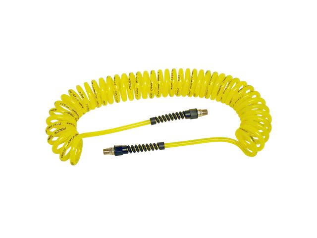 Power Tank Coiled Air Hose; 30-Foot