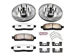 PowerStop Z36 Extreme Truck and Tow 6-Lug Brake Rotor and Pad Kit; Front (04-08 2WD F-150)