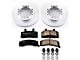 PowerStop Z17 Evolution Plus 8-Lug Brake Rotor and Pad Kit; Front (94-96 4WD RAM 2500 w/ 3,500 lb. Front Axle)