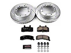 PowerStop Z23 Evolution Sport 8-Lug Brake Rotor and Pad Kit; Front (94-96 4WD RAM 2500 w/ 3,500 lb. Front Axle)