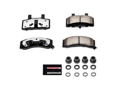 PowerStop Z36 Extreme Truck and Tow Carbon-Fiber Ceramic Brake Pads; Front Pair (94-96 4WD RAM 2500 w/ 3,500 lb. Front Axle)