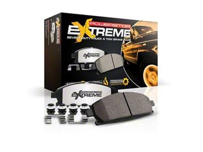 PowerStop Z36 Extreme Truck and Tow Carbon-Fiber Ceramic Brake Pads; Front Pair (94-96 4WD RAM 2500 w/ 4,500 lb. Front Axle)