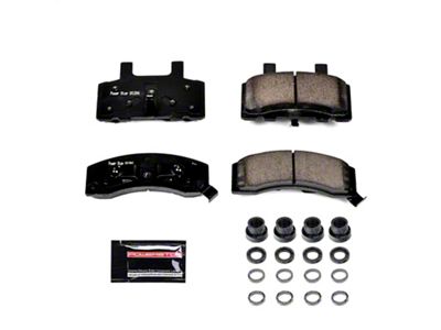 PowerStop Z23 Evolution Sport Carbon-Fiber Ceramic Brake Pads; Front Pair (94-96 4WD RAM 3500 w/ 3,500 lb. Front Axle)