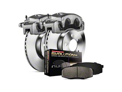 PowerStop OE Replacement 6-Lug Brake Rotor, Pad and Caliper Kit; Front (15-20 Canyon)