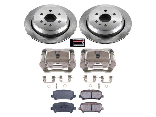 PowerStop OE Replacement 6-Lug Brake Rotor, Pad and Caliper Kit; Rear (15-20 Canyon)