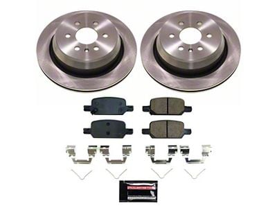 PowerStop OE Replacement 6-Lug Brake Rotor and Pad Kit; Rear (21-22 Canyon)