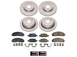 PowerStop Z17 Evolution Plus 6-Lug Brake Rotor and Pad Kit; Front and Rear (21-22 Canyon)