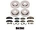 PowerStop Z17 Evolution Plus 6-Lug Brake Rotor and Pad Kit; Front and Rear (21-22 Canyon)