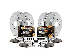 PowerStop Z36 Extreme Truck and Tow 6-Lug Brake Rotor and Pad Kit; Front and Rear (21-22 Canyon)