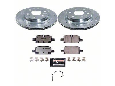 PowerStop Z36 Extreme Truck and Tow 6-Lug Brake Rotor and Pad Kit; Rear (23-25 Canyon)