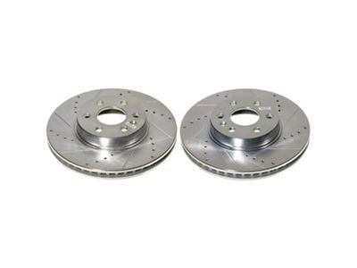 PowerStop Evolution Cross-Drilled and Slotted 6-Lug Rotors; Front Pair (21-22 Colorado)