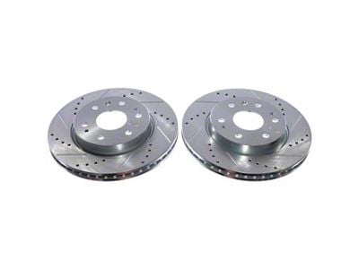 PowerStop Evolution Cross-Drilled and Slotted 6-Lug Rotors; Front Pair (23-25 Colorado)