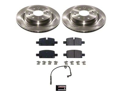 PowerStop OE Replacement 6-Lug Brake Rotor and Pad Kit; Rear (23-25 Colorado)