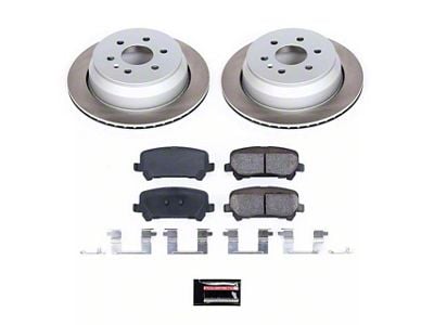 PowerStop Semi-Coated 6-Lug Brake Rotor and Pad Kit; Rear (15-20 Colorado)