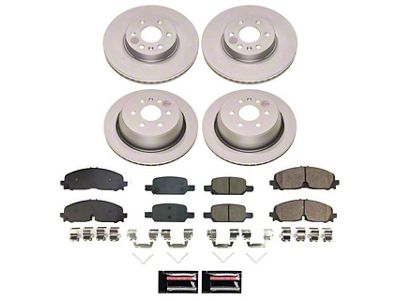 PowerStop Z17 Evolution Plus 6-Lug Brake Rotor and Pad Kit; Front and Rear (21-22 Colorado)