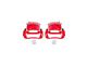 PowerStop Performance Front 5-Lug Brake Calipers; Red (05-08 Dakota)