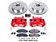 PowerStop Z23 Evolution 6-Lug Brake Rotor, Pad and Caliper Kit; Front (03-04 Dakota)