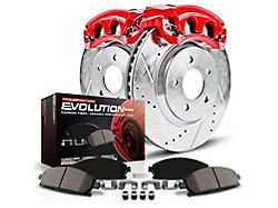 PowerStop Z23 Evolution 6-Lug Brake Rotor, Pad and Caliper Kit; Rear (03-04 Dakota w/ Rear Disc Brakes)