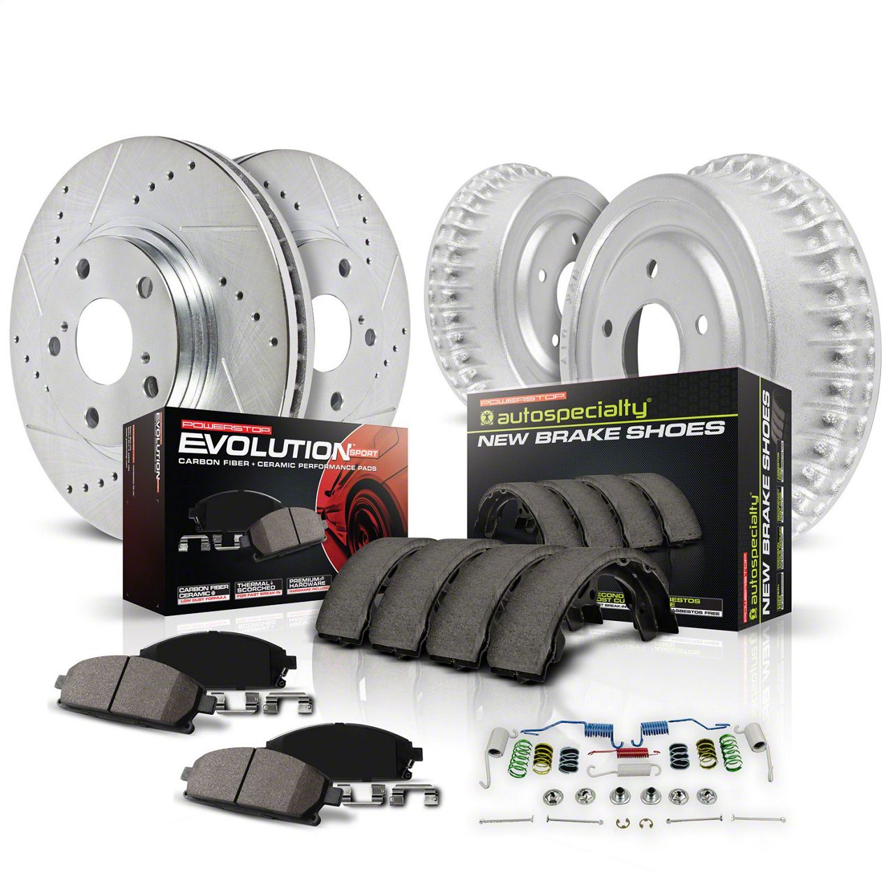 PowerStop Dakota Z23 Evolution Sport 6-Lug Brake Rotor, Drum and Pad ...