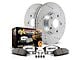 PowerStop Z36 Extreme Truck and Tow 6-Lug Brake Rotor and Pad Kit; Front (00-02 Dakota)