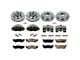 PowerStop OE Replacement 5-Lug Brake Rotor, Pad and Caliper Kit; Front and Rear (Late 00-03 F-150 Lightning)