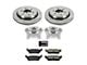 PowerStop OE Replacement 6-Lug Brake Rotor, Pad and Caliper Kit; Rear (15-17 F-150 w/ Electric Parking Brake)