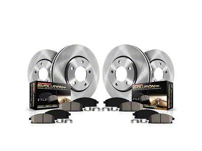 PowerStop OE Replacement 6-Lug Brake Rotor and Pad Kit; Front and Rear (21-24 F-150 w/ 336mm Rear Rotors)