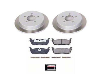 PowerStop Semi-Coated 5-Lug Brake Rotor and Pad Kit; Rear (Late 00-03 F-150 w/ Rear Disc Brakes; 99-03 F-150 Lightning)