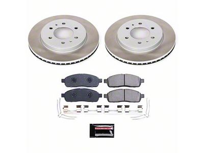 PowerStop Semi-Coated 6-Lug Brake Rotor and Pad Kit; Front (2009 F-150)