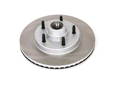 PowerStop Semi-Coated Vented 5-Lug Rotor; Front (97-Early 00 2WD F-150 w/ 4-Wheel ABS, Excluding Lightning)