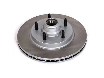 PowerStop Semi-Coated Vented 5-Lug Rotor; Front (97-Early 00 2WD F-150 w/ Rear Wheel ABS)