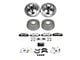 PowerStop Z23 Evolution 5-Lug Brake Rotor, Pad and Drum Kit; Front and Rear (01-02 2WD F-150 w/ Rear Drum Brakes)