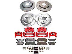 PowerStop Z36 Extreme Truck and Tow 6-Lug Brake Rotor, Pad and Caliper Kit; Front and Rear (18-20 F-150 w/ Electric Parking Brake; 19-20 F-150 Raptor)