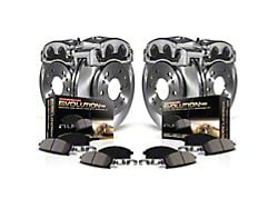 PowerStop OE Replacement 8-Lug Brake Rotor, Pad and Caliper Kit; Front and Rear (13-22 4WD F-250 Super Duty)