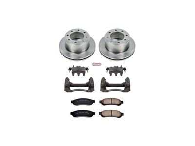 PowerStop OE Replacement 8-Lug Brake Rotor, Pad and Caliper Kit; Rear (Late 07-Early 10 F-250 Super Duty)