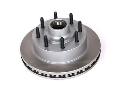 PowerStop Semi-Coated Vented 8-Lug Rotor; Front (99-02 2WD F-250 Super Duty w/ 4-Wheel ABS)